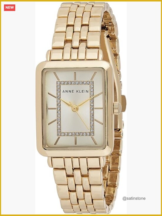 Womens Wrist Watch, Japanese Quartz, Adjustable Bracelet, Glitter Accented, main image 4